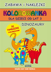 Kolorowanka dla dzieci od lat 3 Dinozaury Polish bookstore