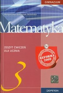 Matematyka 3 Zeszyt ćwiczeń Gimnazjum bookstore