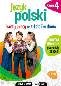 Język polski 4 Karty pracy w szkole i w domu Polish Books Canada