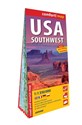 USA południowo-zachodnie (USA Southwest); laminowana mapa samochodowo-turystyczna 1:1 350 000 books in polish