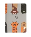 Kalendarz 2026 B6 tygodniowy Łapki  polish books in canada