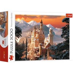 Puzzle Zimowy zamek Neuschwanstein, Niemcy 3000 online polish bookstore