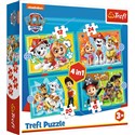 Puzzle 4w1 (12,15,20,24) Wesoła ekipa Psiego Patrolu 34346 - 