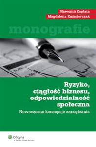 Ryzyko ciągłość biznesu odpowiedzialność społeczna Nowoczesne koncepcje zarządzania Polish bookstore