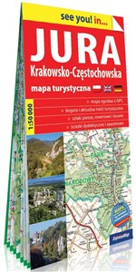 Jura Krakowsko-Częstochowska papierowa mapa turystyczna 1:50 000 to buy in USA