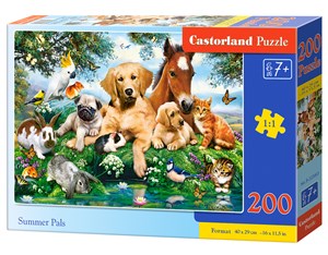 Puzzle Summer Pals 200 books in polish