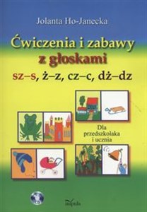 Ćwiczenia i zabawy z głoskami sz-s, ż-z, cz-c, dż-dz + CD chicago polish bookstore