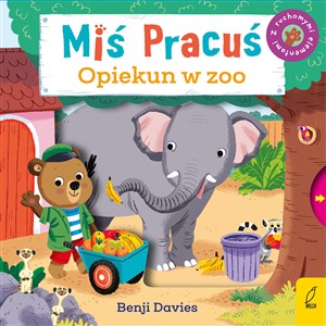 Miś Pracuś Opiekun w zoo z ruchomymi elementami in polish