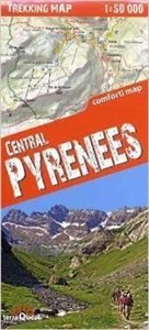 Trekking map Central Pyrenees(Pireneje) mapa polish books in canada