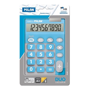 Kalkulator 10 pozycyjny Touch Duo niebieski  