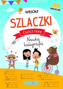 Wesołe szlaczki Ćwicz rękę Nauka kaligrafii 50 naklejek - Polish Bookstore USA