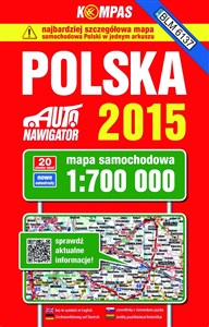 Polska mapa samochodowa 1:700 000 bookstore