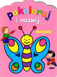 Motylek. Pokoloruj i nazwij  buy polish books in Usa