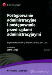 Postępowanie administracyjne i postępowanie przed sądami administracyjnymi bookstore