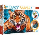 Puzzle Crazy Shapes! 600 Oko w oko z tygrysem - 