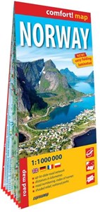 Norwegia laminowana mapa samochodowa 1:1 000 000  
