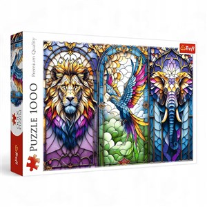 Puzzle  Witraż, Zwierzęta 1000 in polish