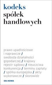 Kodeks spółek handlowych pl online bookstore