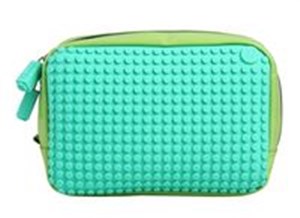 Kosmetyczka Pixelbags wodoodporna zielono-turkusowa  