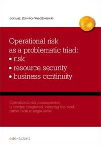 Operational risk as a problematic triad risk resiurce security business continuity Canada Bookstore