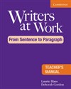Writers at Work: From Sentence to Paragraph Teacher's Manual bookstore
