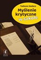 Myślenie krytyczne w szkole polish books in canada