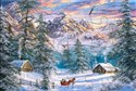 Puzzlowa kartka pocztowa Mountain Christmas KAR-024005 - 