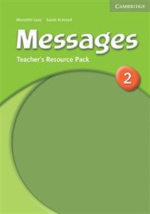 Messages 2 Teacher's Resource Pack polish books in canada