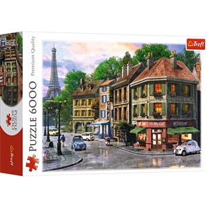 Puzzle Uliczka Paryża 6000 Polish bookstore