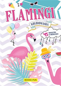 Kolorowanka Flamingi z naklejkami online polish bookstore