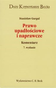 Prawo upadłościowe i naprawcze Komentarz to buy in Canada