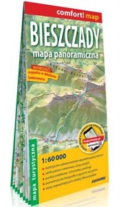 Bieszczady Mapa panoramiczna laminowana mapa turystyczna 1:60 000  online polish bookstore