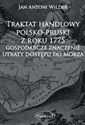 Traktat handlowy polsko-pruski z roku 1775 Gospodarcze znaczenie utraty dostępu do morza polish books in canada