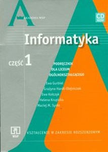 Informatyka Część 1 Podręcznik z płytą CD Liceum Zakres rozszerzony to buy in Canada