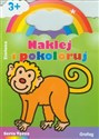 Naklej i pokoloruj Zielona Wiek 3+ Polish Books Canada