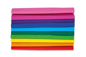 Bibuła marszczona Happy Color tęczowe kolory 25x200cm 10 kolorów 10 rolek online polish bookstore