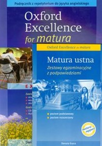 Oxford Exellence for matura Pakiet Podręcznik z repetytorium + Zeszyt ćwiczeń + Matura ustna Zestawy egzaminacyjne z podpowiedziami books in polish