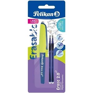 Długopis wymazywalny Pelikan Erase 2.0 + wkłady - niebieski polish books in canada