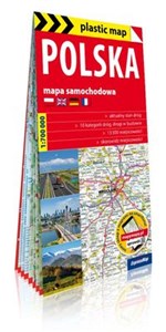 Polska foliowana mapa samochodowa 1:700 000 Bookshop