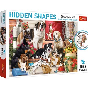 Puzzle 1043 Hidden Shapes Psia zabawa 10675 bookstore