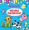 Wesołe zwierzaki Kolorowanki z naklejkami - Polish Bookstore USA