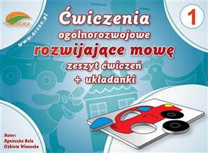 Ćwiczenia ogólnorozwoje rozwijające mowę zeszyt ćwiczeń + układanki to buy in USA