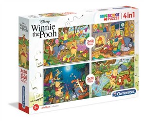 Puzzle Supercolor Kubuś Puchatek 4w1  2x20 + 2x60 chicago polish bookstore