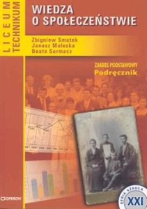 Wiedza o społeczeństwie Podręcznik Liceum technikum Zakres podstawowy  