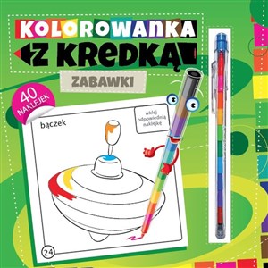 Kolorowanka z kredką Zabawki chicago polish bookstore