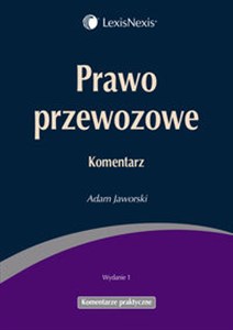 Prawo przewozowe Komentarz chicago polish bookstore