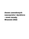 Awans zawodowy nauczyciela i dyrektora - nowe zasady. Wrzesień 2022 polish usa