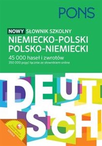 Nowy słownik szkolny niemiecko-polski, polsko-niemiecki - Polish Bookstore USA