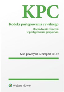 Kodeks postępowania cywilnego Dochodzenie roszczeń w postępowaniu grupowym pl online bookstore