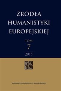 Źródła humanistyki europejskiej Tom 7 polish books in canada